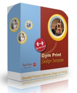 Gym Print Design Template