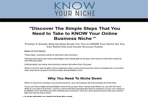 Know Your Niche - Image 2